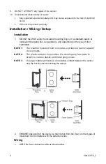 Preview for 2 page of Assa Abloy Securitron WSS Installation & Operating Instructions