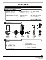 Preview for 3 page of Assa Abloy Yale inTouch Installation And Programming Instructions