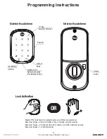 Предварительный просмотр 27 страницы Assa Abloy Yale Real Living Assure Lock YRC256 Installation And Programming Instructions