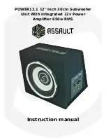 Preview for 1 page of Assault Bassface Instruction Manual