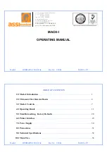 Assi Control MACH-I Operating Manual предпросмотр