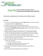 Preview for 1 page of Assist Technology Easy-Pad Instructions