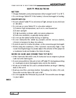 Preview for 4 page of Assistant AP-801 Manual