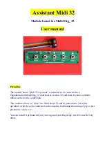 Assistant Midi 32 User Manual preview