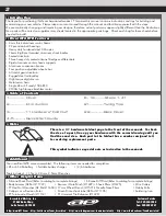 Preview for 2 page of Associated Electrics 20520 Manual