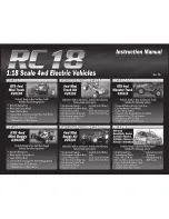 Associated Electrics Factory Team RC18B Instruction Manual preview