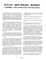 Preview for 3 page of Associated Electrics RC10 Worlds Car Kit Assembly And Operating Instructions Manual