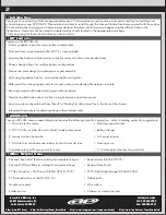 Preview for 2 page of Associated Electrics RC10F6 Manual