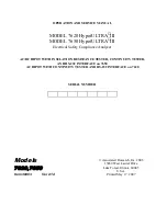 Предварительный просмотр 1 страницы Associated Research HYPOTULTRA III 7620 Operation And Service Manual