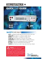 Associated Research HYPOTULTRA III 7620 Quick Start Manual preview