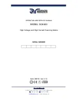 Associated Research SC6540 Operation And Service Manual preview