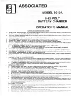 Preview for 1 page of Associated 6010A Operator'S Manual