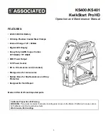 Предварительный просмотр 1 страницы Associated KwikStart ProHD KS400 Operation And Maintenance Manual