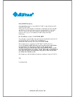 Предварительный просмотр 1 страницы Astar LTV-27HBG Manual