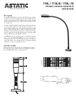 Astatic 119L Specification Sheet preview