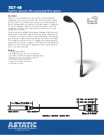 Astatic 727-18 Specification Sheet preview