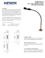 Astatic AMC105-2 Specifications preview