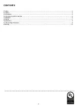 Preview for 2 page of ASTEL LIGHTING METEOR LSR0640 Operating Instructions Manual