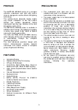 Preview for 3 page of ASTEL LIGHTING METEOR LSR0640 Operating Instructions Manual