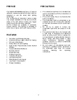 Preview for 3 page of ASTEL EQUATOR MSR0640 Operating Instructions Manual