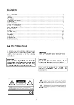 Preview for 2 page of ASTEL TSA 082 Operating Instructions Manual