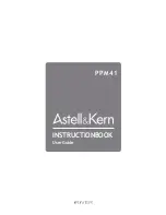 Предварительный просмотр 1 страницы Astell & Kern PPM41 Instruction Book