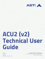 ASTi ACU2 Technical User Manual предпросмотр