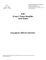 ASTi Crown User Manual preview