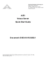 ASTi Voisus Quick Start Manual preview