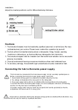 Preview for 26 page of Astivita CDH4019S Instruction Manual