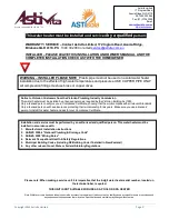 Preview for 2 page of Astivita SPS-270 Installation Instructions And Owner'S Manual