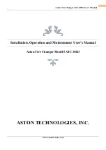 Aston Global ATC-8823 Installation, Operation And Maintenance User’S Manual preview