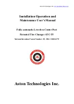 Предварительный просмотр 1 страницы Aston Global ATC-T5 Installation, Operation And Maintenance Manual