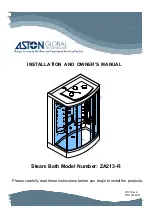 Aston Global ZA213-R Installation And Owner'S Manual preview