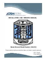 Aston Global ZAA216 Installation And Owner'S Manual preview