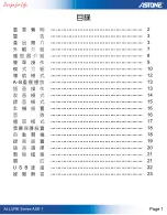 Astone ALLURE 1 User Manual preview