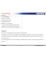 Preview for 3 page of Astone Xinc Ultra User Manual