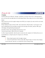 Preview for 6 page of Astone Xinc Ultra User Manual