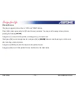 Preview for 15 page of Astone Xinc Ultra User Manual