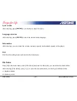 Preview for 22 page of Astone Xinc Ultra User Manual