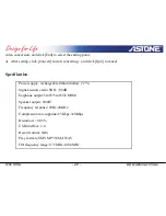 Preview for 28 page of Astone Xinc Ultra User Manual