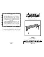 Astonica 50101016 Instruction Manual preview