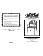 Preview for 1 page of Astonica 50102998 Instruction Manual