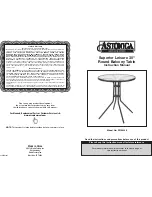 Preview for 1 page of Astonica 50103530 Instruction Manual