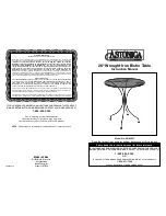 Preview for 1 page of Astonica 50104022 Instruction Manual