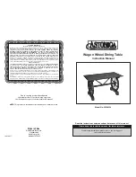 Preview for 1 page of Astonica 50104258 Instruction Manual