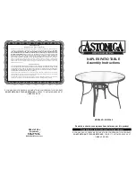 Preview for 1 page of Astonica 50105082 Assembly Instructions