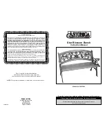 Preview for 1 page of Astonica Star Blossom Bench Instruction Manual