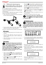 Предварительный просмотр 60 страницы Astoria 1GR Use And Maintenance Manual, Instructions For The User