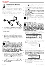 Предварительный просмотр 90 страницы Astoria 1GR Use And Maintenance Manual, Instructions For The User